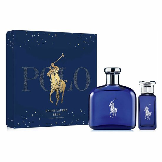 Parfumset voor Heren Ralph Lauren Polo Blue EDT 2 Onderdelen 1