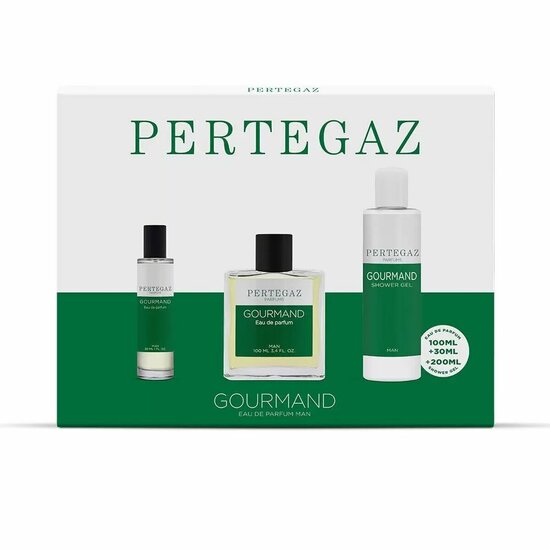 Parfumset voor Heren Pertegaz Gourmand EDP 3 Onderdelen 1