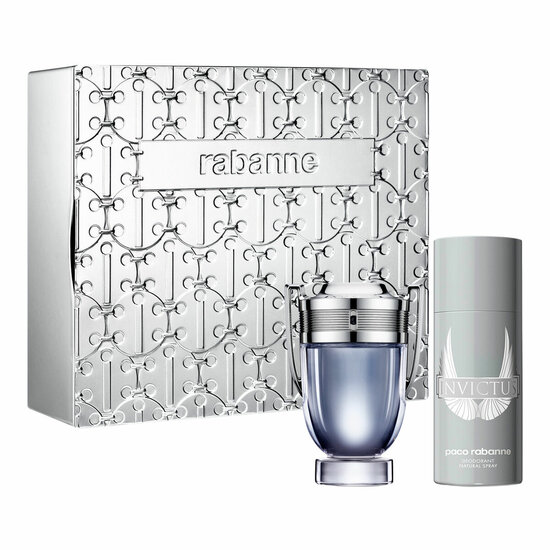 Parfumset voor Heren Paco Rabanne EDT Invictus 2 Onderdelen 1