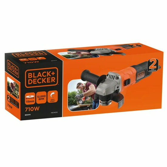 Haakse slijper Black &amp; Decker BEG010 710 W 115 mm Mini 3