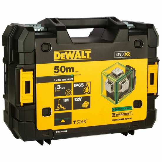 Laserwaterpas Dewalt DCE089D1G-QW 3 mm/m 30 m Groen 5