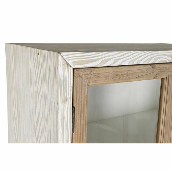 Kast DKD Home Decor Wit Natuurlijk Kristal Spar 86 x 40 x 180 cm 80 x 42 x 180 cm 2