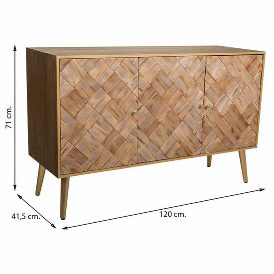 Dressoir Alexandra House Living Bruin Paulownia hout 41 x 71 x 120 cm 7