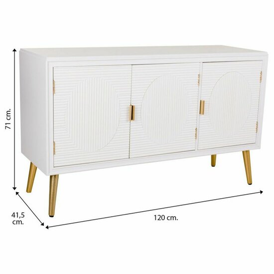 Dressoir Alexandra House Living Wit Gouden Hout MDF 41 x 71 x 120 cm 6