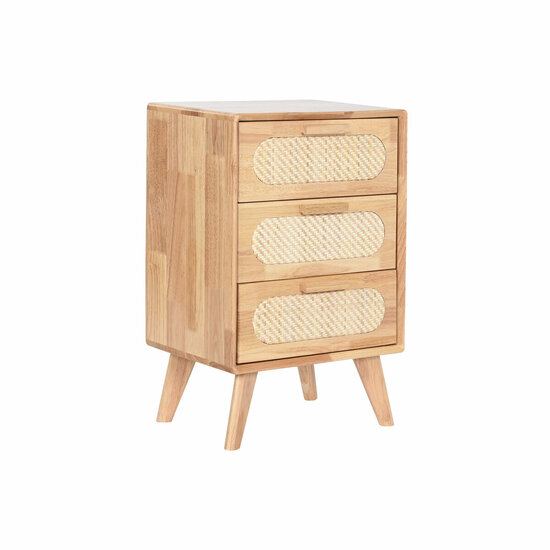 Ladekast Home ESPRIT Natuurlijk Metaal Rubberwood 40 x 30 x 63 cm 1