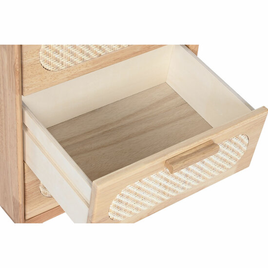 Ladekast Home ESPRIT Natuurlijk Metaal Rubberwood 40 x 30 x 63 cm 2