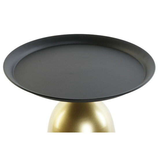 Bijzettafel DKD Home Decor Zwart Gouden Metaal 50 x 50 x 43,5 cm 2