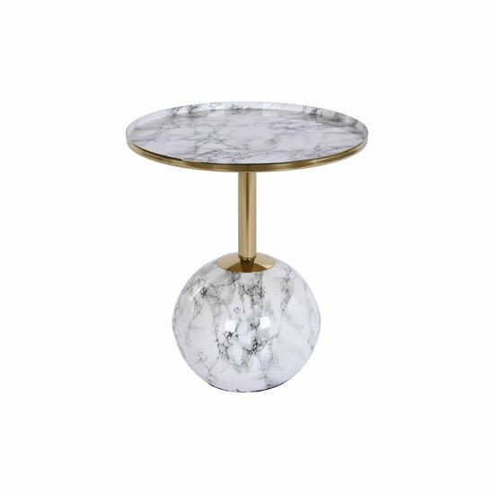 Bijzettafel DKD Home Decor 41 x 41 x 47 cm Gouden Wit Ijzer 1