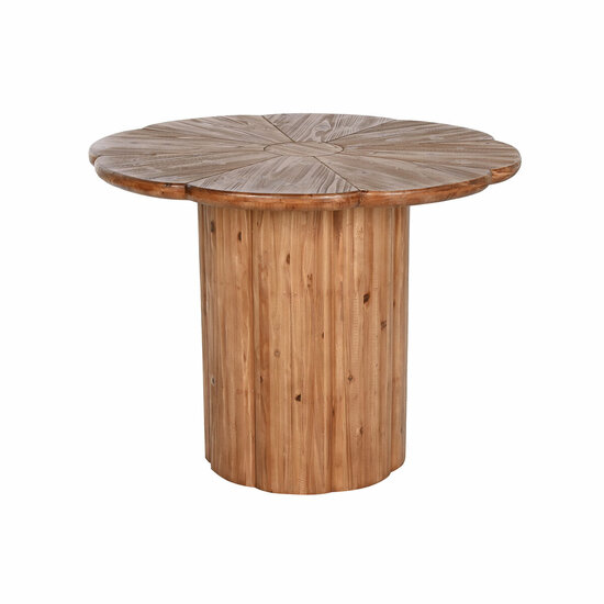 Eettafel Home ESPRIT Natuurlijk Hout 100 x 100 x 77 cm 1