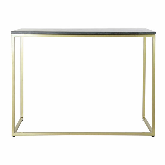 WandtafelDKD Home Decor 100 x 40 x 77 cm Zwart Gouden Marmer Ijzer 5