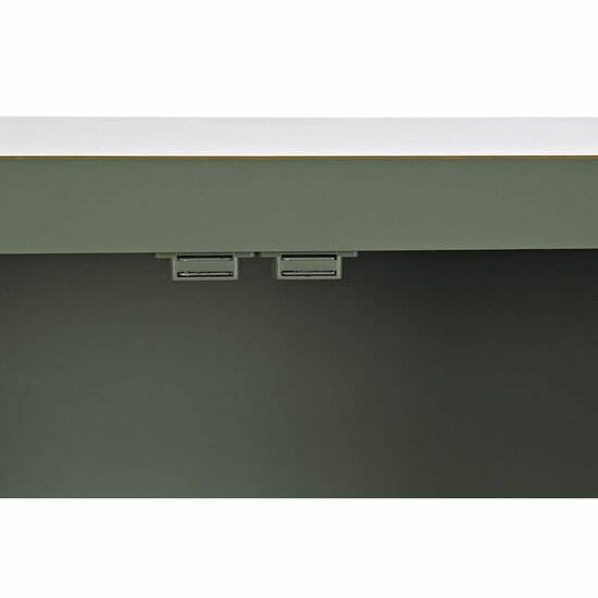 Tv-meubel DKD Home Decor Wit Zwart Groen Gouden Metaal Spar Hout MDF 130 x 26 x 51 cm 6