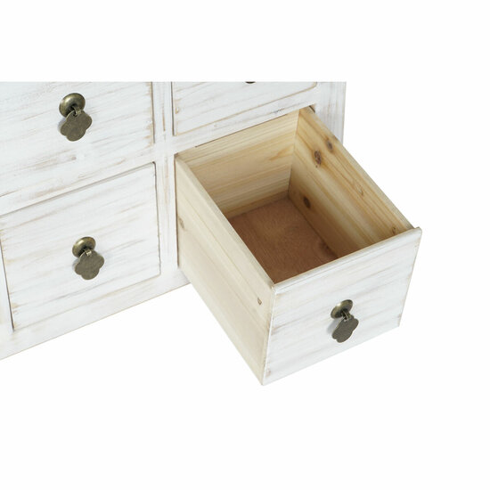 Tv-meubel DKD Home Decor Wit Natuurlijk Spar Hout MDF 130 x 24 x 51 cm 4