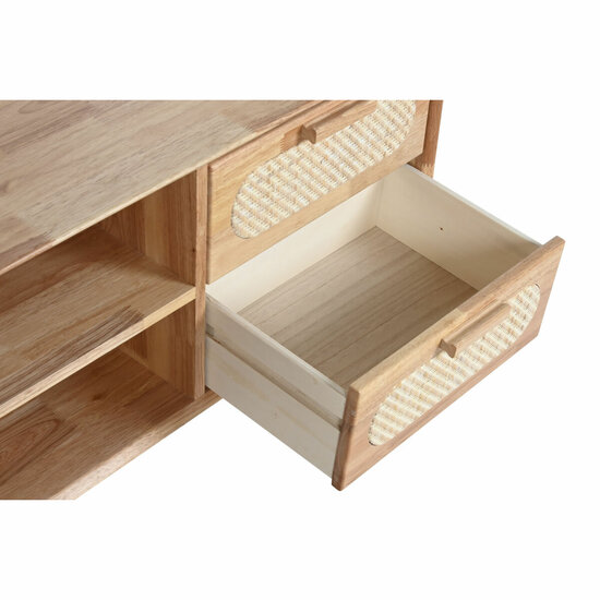 Tv-meubel Home ESPRIT Natuurlijk Metaal Rubberwood 120 x 30 x 48 cm 2