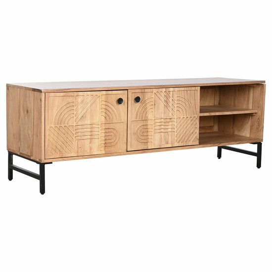 Tv-meubel Home ESPRIT Bruin Zwart Metaal Acacia 145 x 40 x 52 cm 1