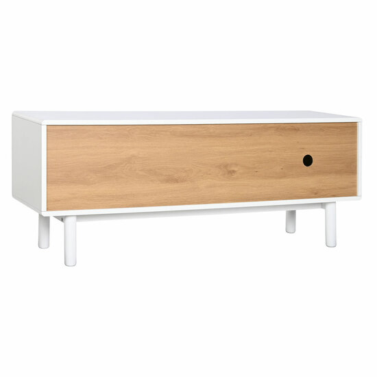 Tv-meubel Home ESPRIT Wit Natuurlijk Polypropyleen Hout MDF 140 x 40 x 55 cm 2