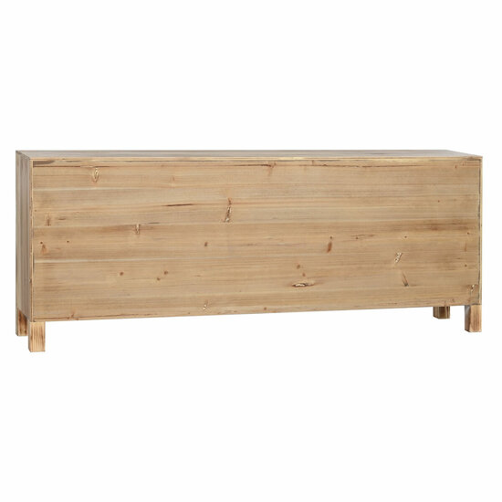 Tv-meubel Home ESPRIT Zwart Natuurlijk Spar Hout MDF 130 x 24 x 51 cm 2