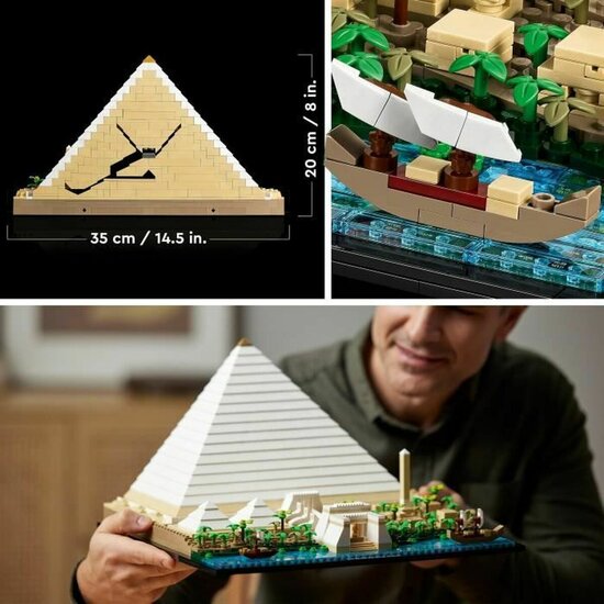 Playset   Lego 21058 Architecture The Great Pyramid of Giza         1476 Onderdelen   5