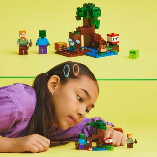 Playset Lego Minecraft 21240 Adventures in the Marais Multicolour 65 Onderdelen verkleedkleding verkleedkleding 5