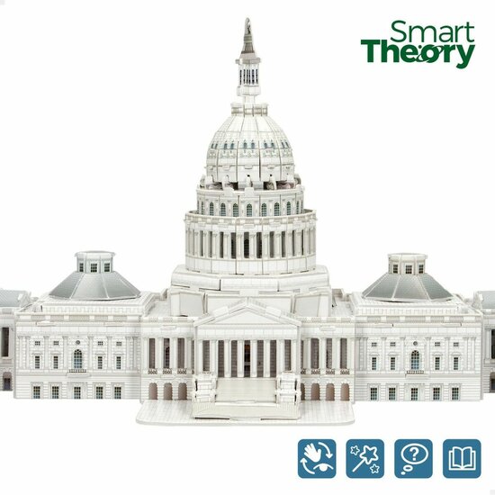 3D puzzel Colorbaby Capitolio 126 Onderdelen 52,5 x 20,5 x 23,5 cm (6 Stuks) 5