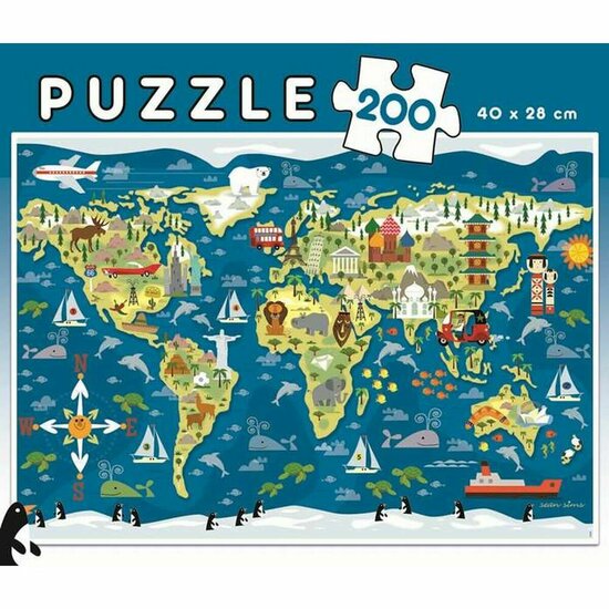 Kinderpuzzel Educa Mapamundi (200 pcs) 2