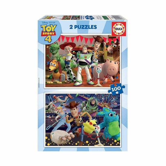 Set van 2 Puzzels   Toy Story Ready to play         100 Onderdelen 40 x 28 cm   1