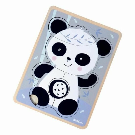 Houten Kinderpuzzel Eichhorn Panda 6 Onderdelen 3