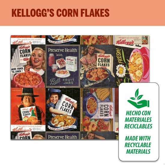 Puzzel Kellogg&amp;apos;s Corn Flakes 300 Onderdelen 45 x 60 cm (6 Stuks) 4