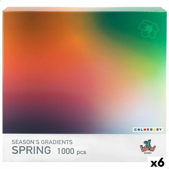 Puzzel Colorbaby Season&amp;apos;s Gradients Spring 68 x 50 cm (6 Stuks) 1