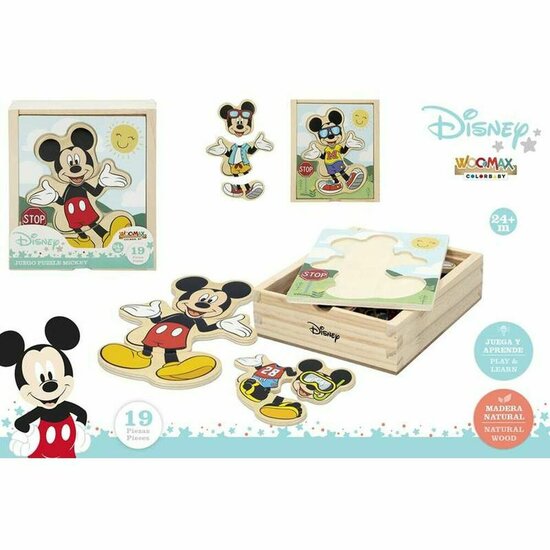 Houten Kinderpuzzel Disney Hout (19 pcs) 3