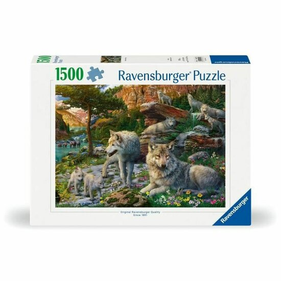 Puzzel Ravensburger Wolves in Spring 1