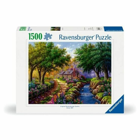 Puzzel Ravensburger Cottage By The River 1