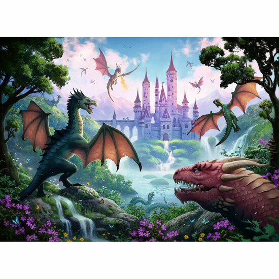 Puzzel Ravensburger 13356 The Dragon&amp;apos;s Wrath XXL 300 Onderdelen 2