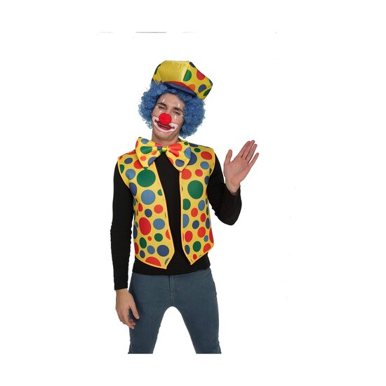 Kostuums voor Volwassenen My Other Me Clown &Eacute;&eacute;n maat Vest Vlinderdas 1