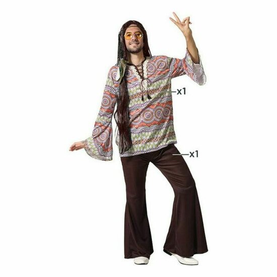 Kostuums voor Volwassenen Hippie - Maat: M/L 2