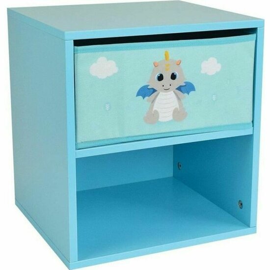 Nachtkastje Fun House LEON THE DRAGON 36 x 33 x 30 cm Blauw 1