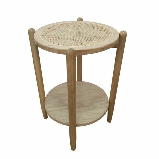 Bijzettafel DKD Home Decor Natuurlijk Rotan Paulownia hout (38 x 38 x 54,5 cm) 1