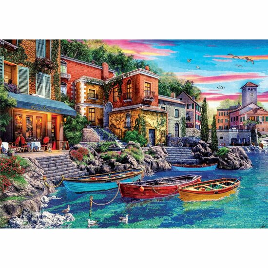 Puzzel Educa Sunset in Como Italy 19052 3000 Onderdelen 2