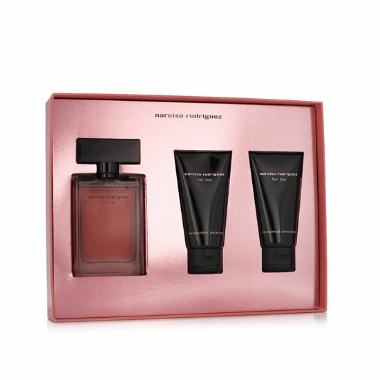 Parfumset voor Dames Narciso Rodriguez Musc Noir Rose For Her EDP 3 Onderdelen 2