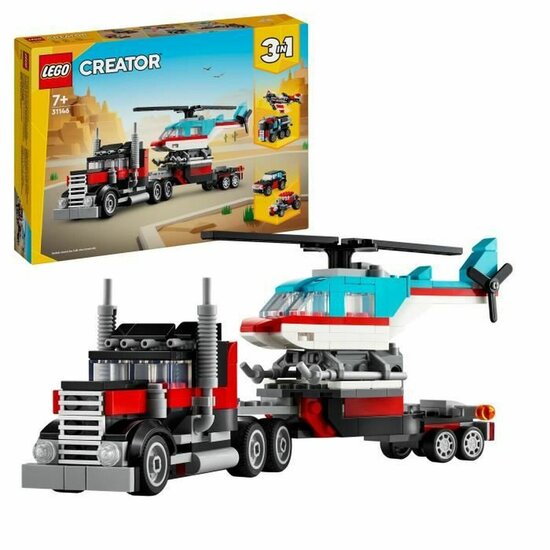 Playset Lego 31146 Creator Platform Truck with Helicopter 270 Onderdelen 1