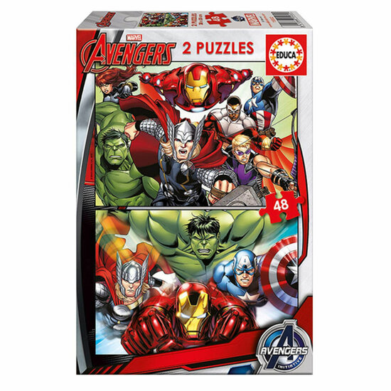 Kinderpuzzel Marvel Avengers Educa (2 x 48 pcs) 1