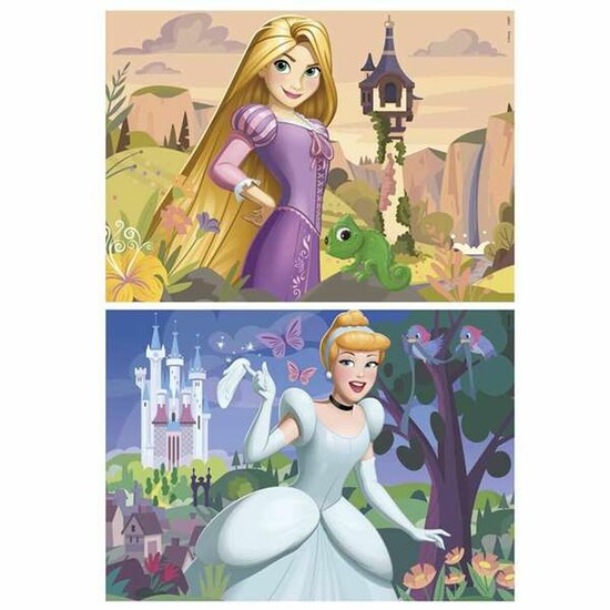 Set van 2 Puzzels Disney Princess Cinderella and Rapunzel 48 Onderdelen 3