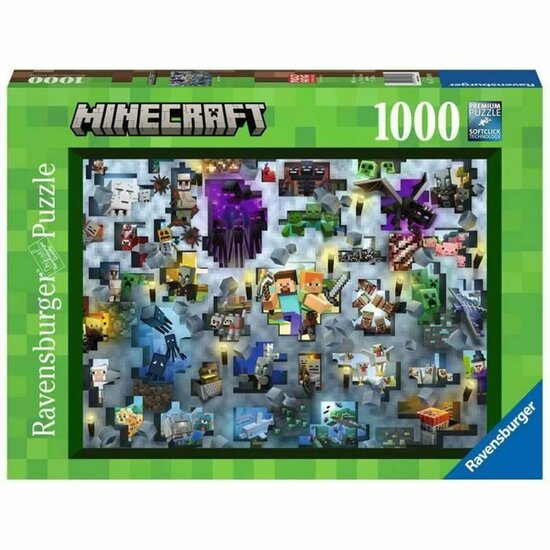 Puzzel Minecraft Mobs 17188 Ravensburger 1000 Onderdelen 1