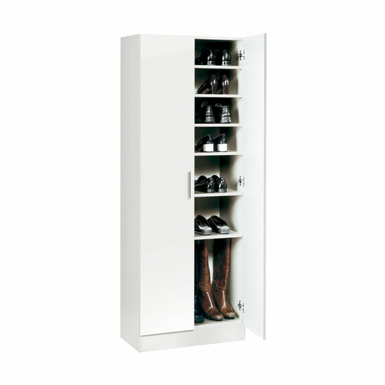 Schoenenkast Alexandra House Living Wit 59 x 171 x 35 cm 2 deuren 7 Planken 1