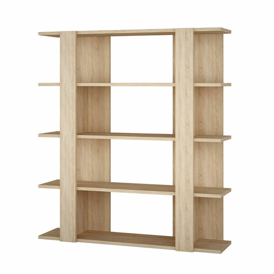 Boekenkast Alexandra House Living Ek Hout MDP 110 x 122 x 29 cm 4 Planken 1