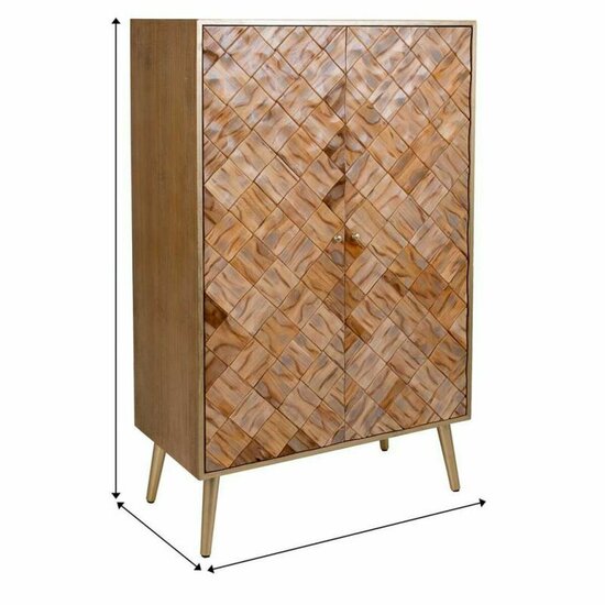 Kast Alexandra House Living Bruin Paulownia hout 42 x 125 x 76 cm 7