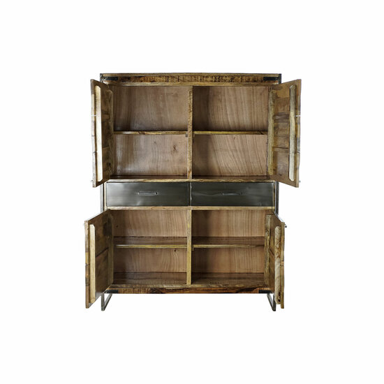 Kast DKD Home Decor 8424001857029 120 x 41 x 161 cm Natuurlijk Zwart Staal Mangohout 6