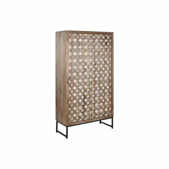 Kast Home ESPRIT Bruin Zwart Zilverkleurig 90 x 38 x 170 cm 1