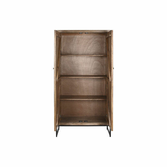 Kast Home ESPRIT Bruin Zwart Zilverkleurig 90 x 38 x 170 cm 3