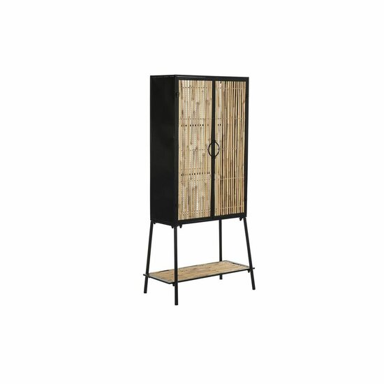 Dressoir DKD Home Decor Zwart Natuurlijk Metaal 65 x 35 x 130,5 cm 1