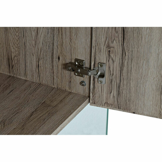 Dressoir DKD Home Decor Natuurlijk MDF Gehard glas (120 x 44 x 120 cm) 4